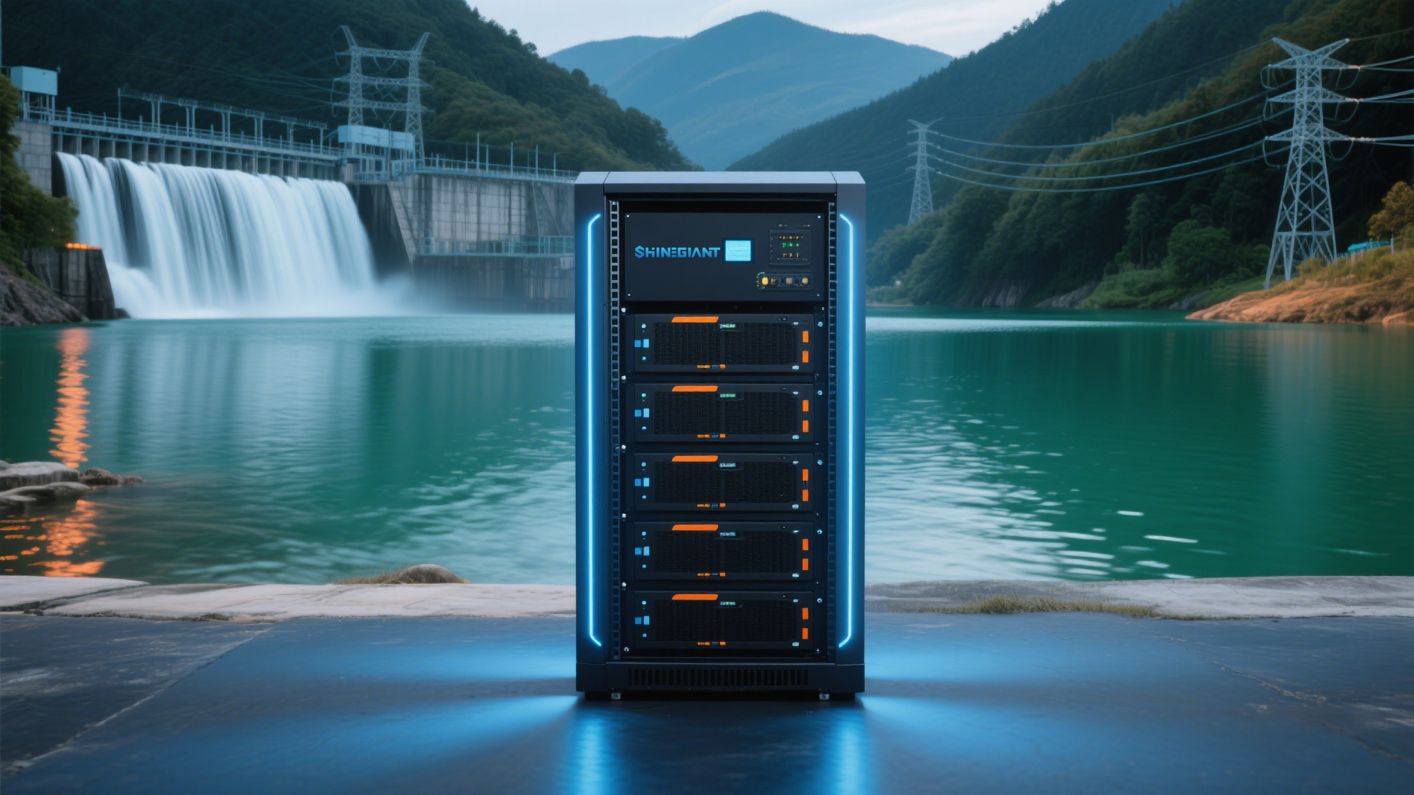 机架安装的电池柜